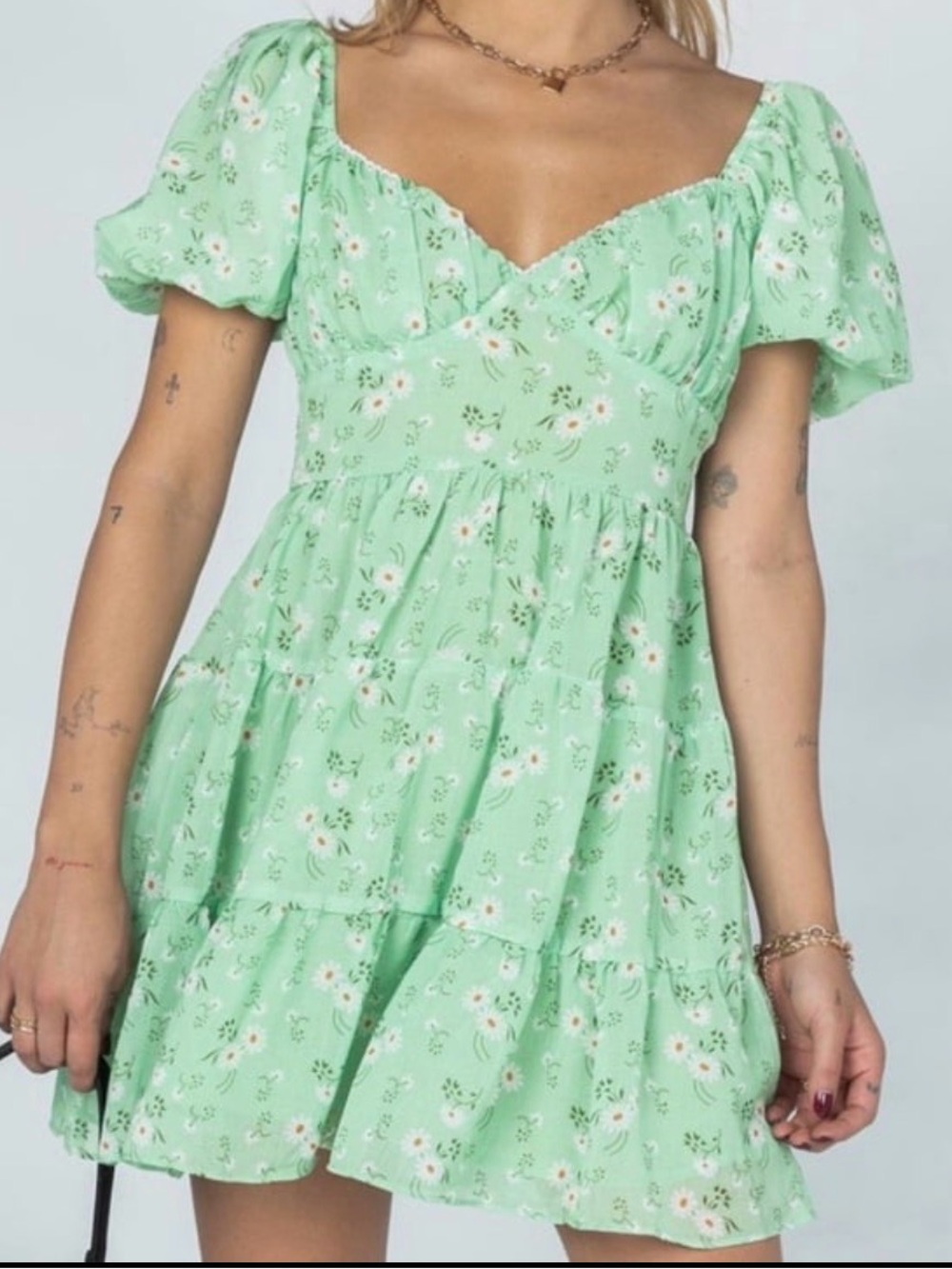 Princess Polly Emery Mini cottagecore, fairy, puff sleeve dress size 4